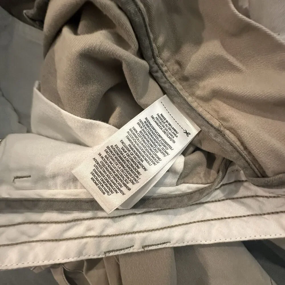 Polo Ralph Lauren Cargo Shorts Mens 36 Khaki Twill Pocket Beige Y2K Heavyweight
